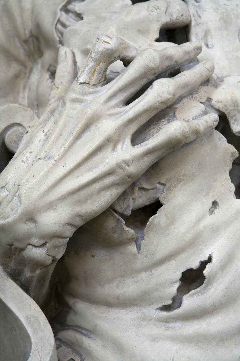 Flayed, eller The Skjelette, detalj av Ligier Richier