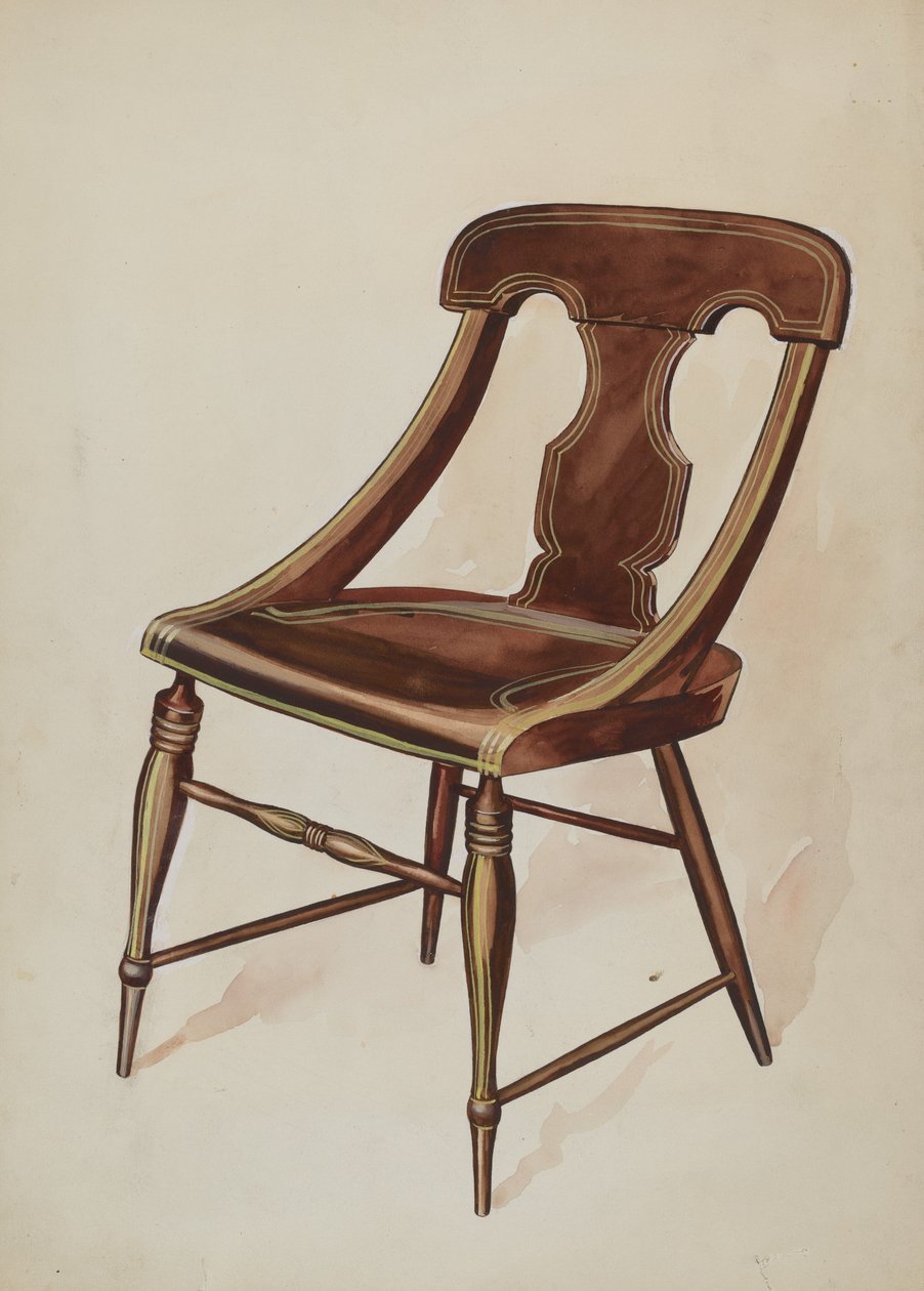 Stol malt, ca. 1937. av Lillian Causey