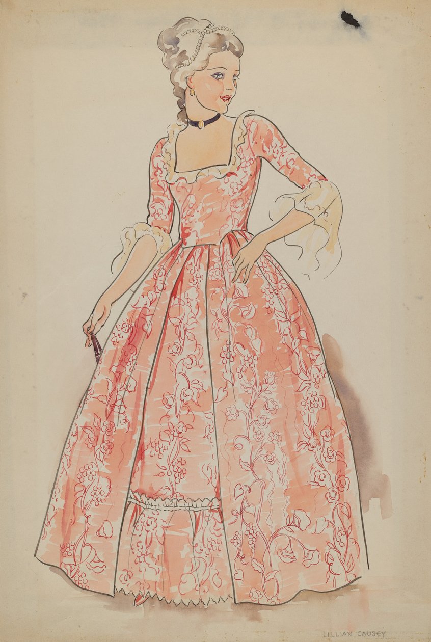 Kjole, c. 1936. av Lillian Causey