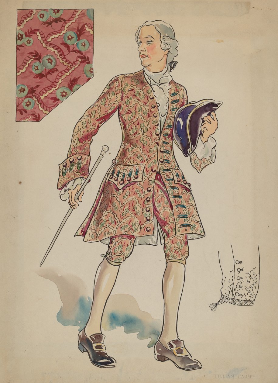 Mannsdrakt, ca. 1936. av Lillian Causey