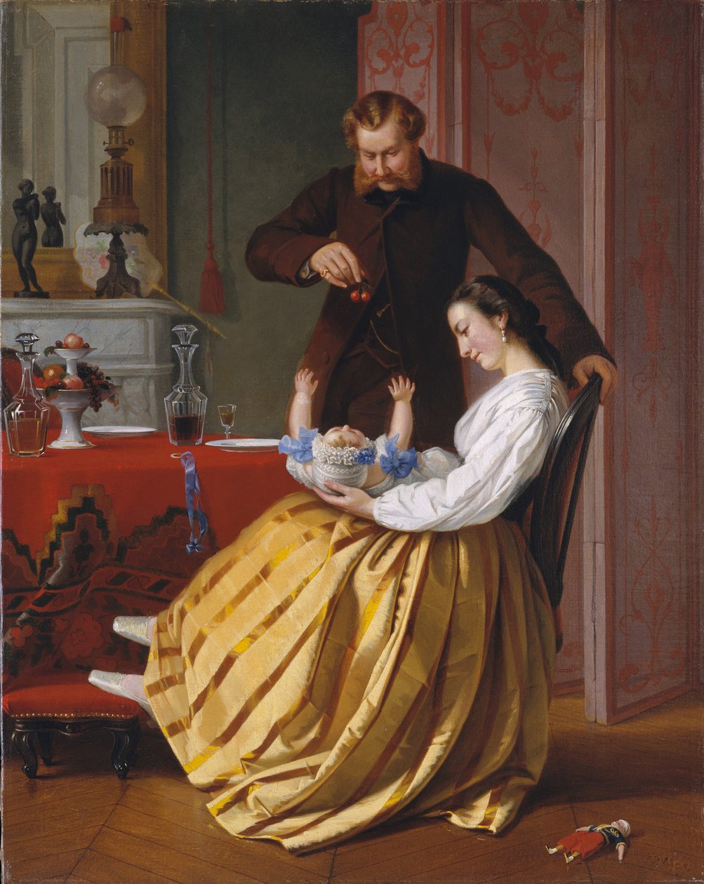 Conversation Piece, ca. 1851-52 (olje på lerret) av Lilly Martin Spencer