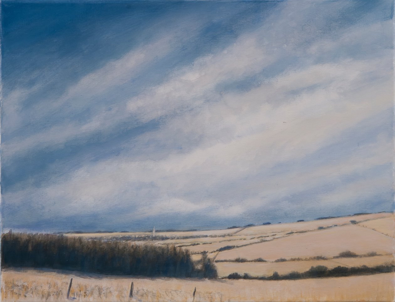 Approaching Burford, 2012 (akryl på lerret) av Lincoln Seligman