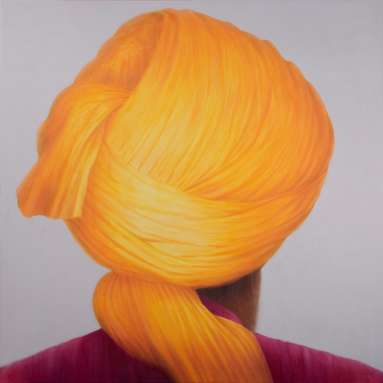 Stor safran turban av Lincoln Seligman