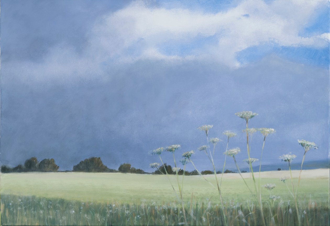 Cow Persille, 2012 (akryl på lerret) av Lincoln Seligman