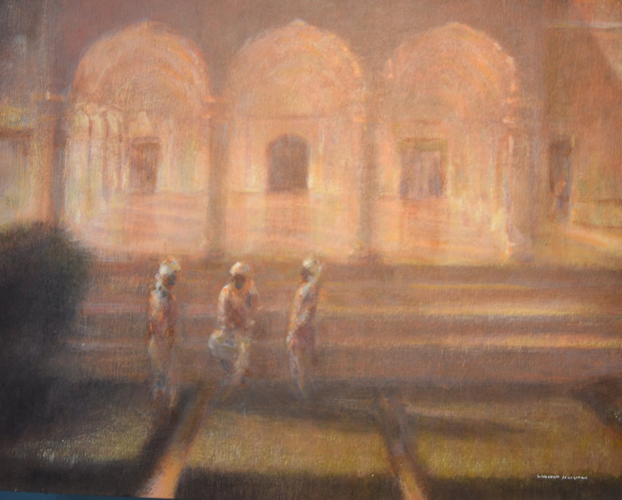 Gartnere på Amber Fort av Lincoln Seligman