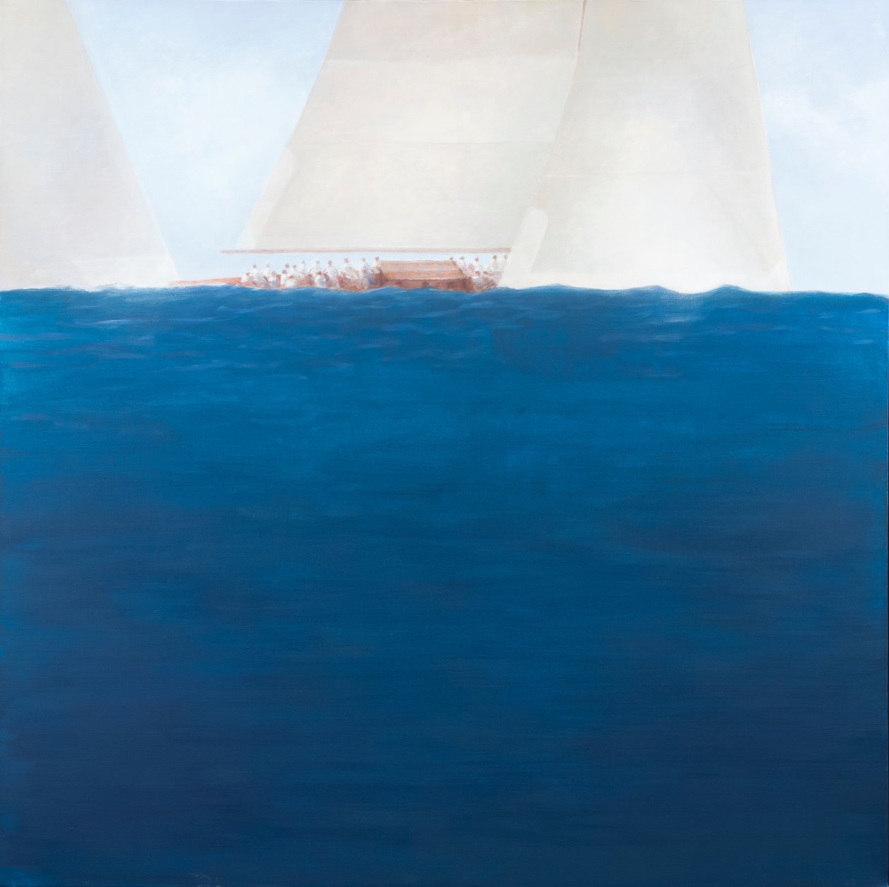 J Class Racing, The Solent, 2012 (akryl på lerret) av Lincoln Seligman