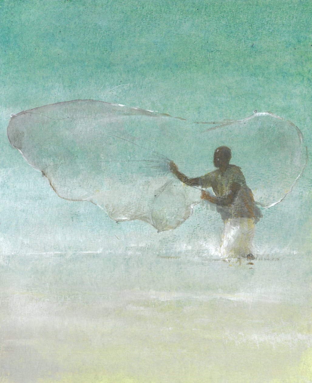 Lone Fisherman 5, 2015 av Lincoln Seligman