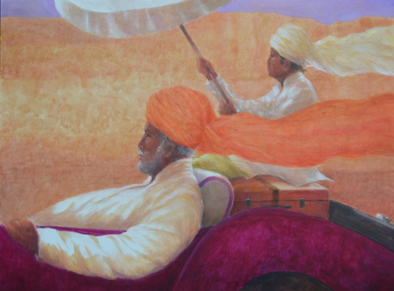 Maharaja og paraply av Lincoln Seligman