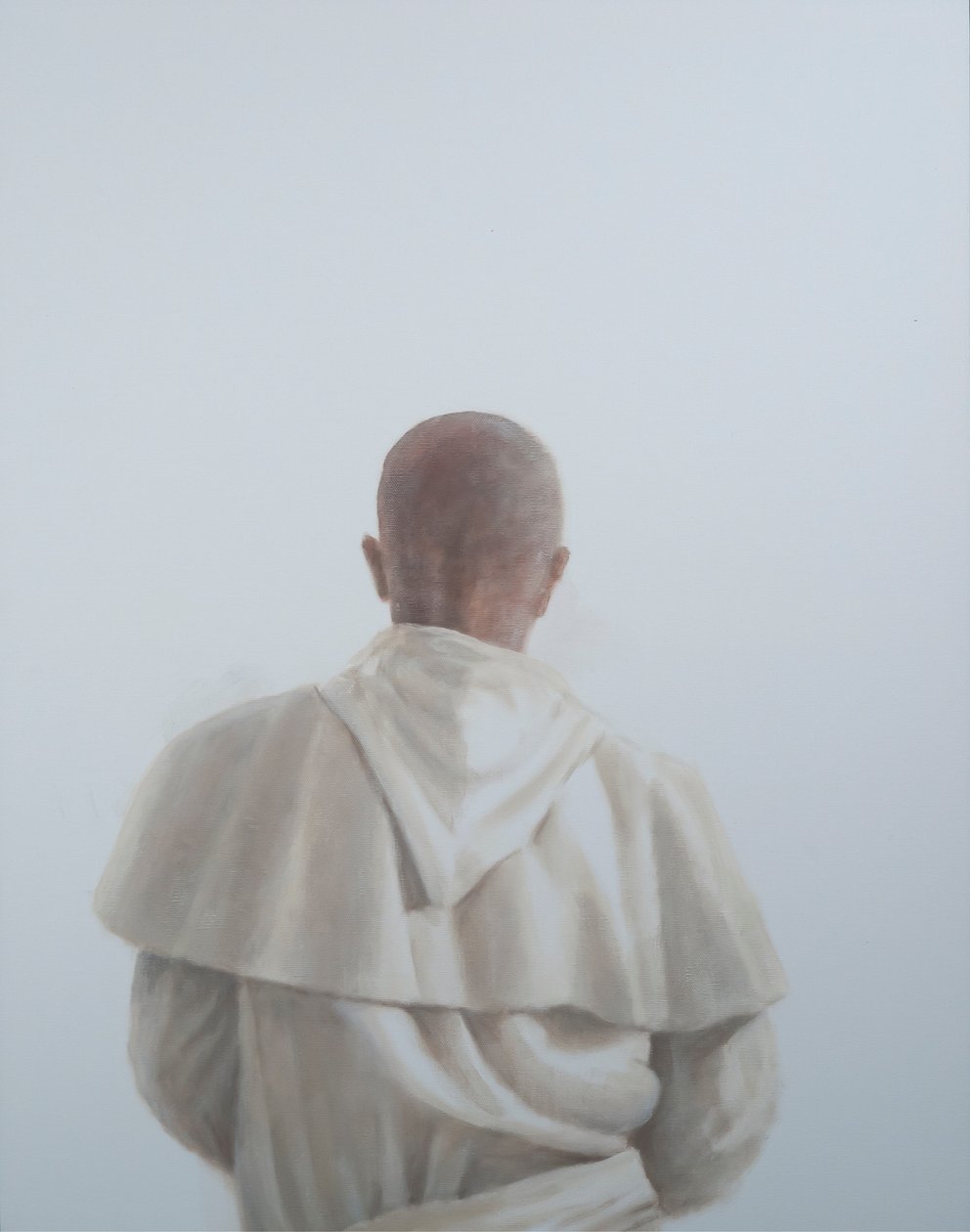 Monk Sant'Antimo II, 2012 (akryl på lerret) av Lincoln Seligman