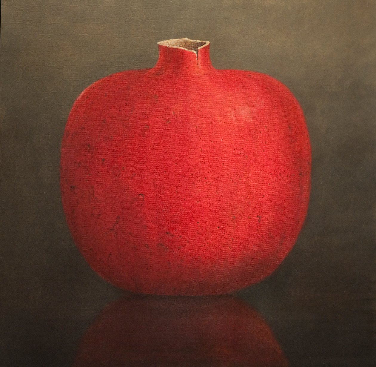 Granateple, 2010 (akryl på lerret) av Lincoln Seligman