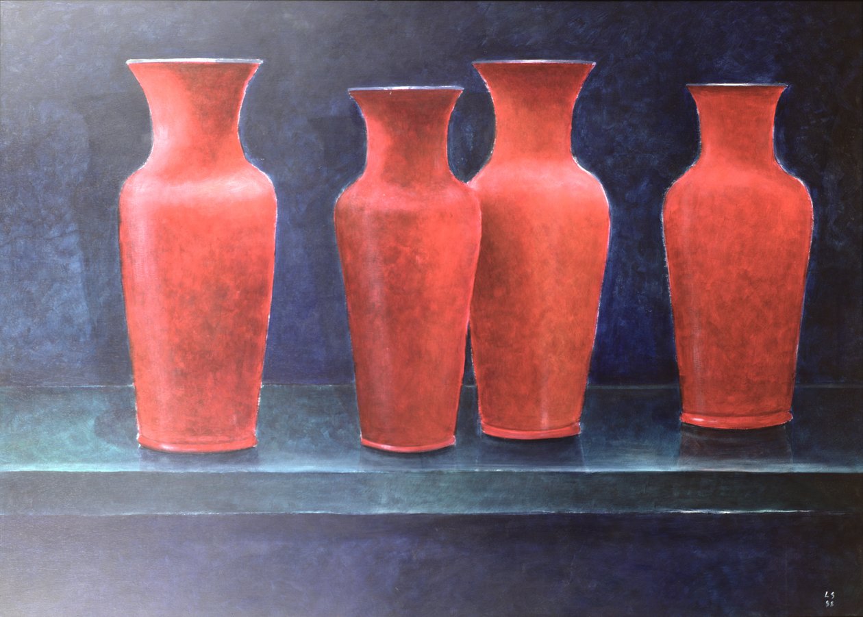 Red Pots, 1988 av Lincoln Seligman