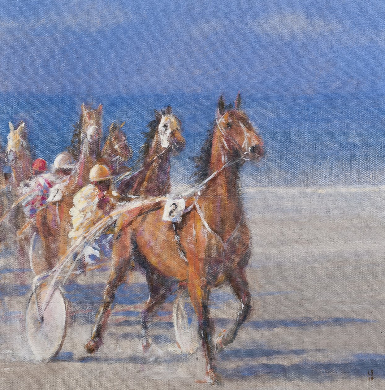 Travløp, Lancieux, Bretagne, 2014 av Lincoln Seligman