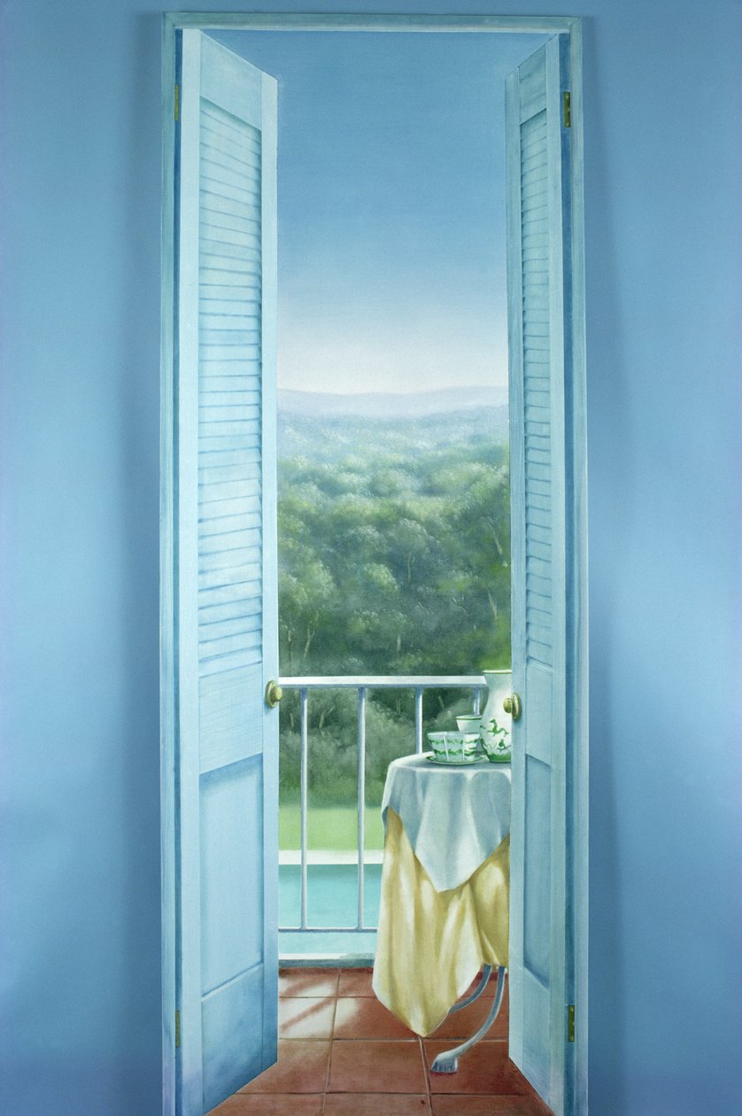Frokost, St. Maxime, 1984 av Lincoln Seligman
