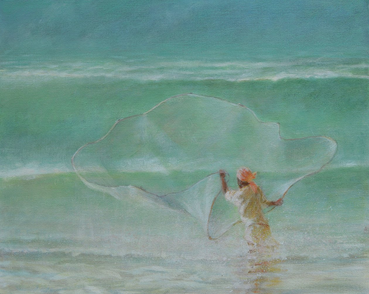 Lone Fisherman 2019 av Lincoln Seligman
