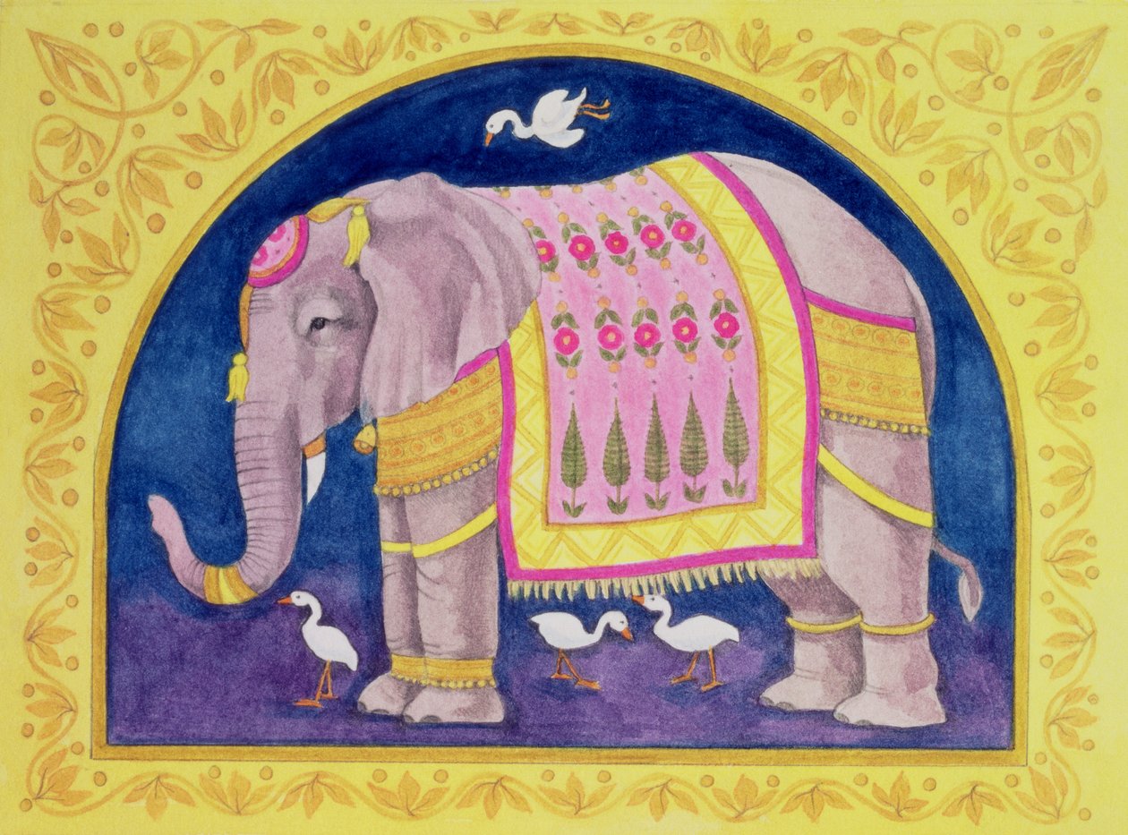 Indisk elefant av Linda Benton