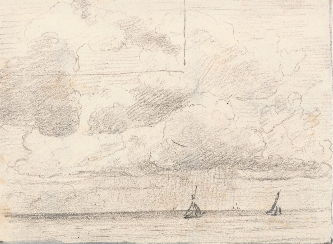 Til Squall; verso- Staffage av Lionel Constable