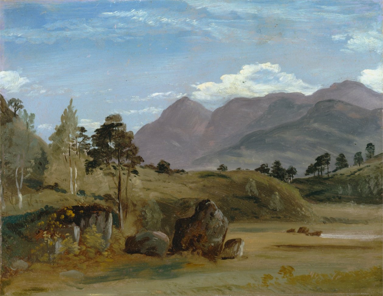 Fjellandskap, muligens i Lake District av Lionel Constable