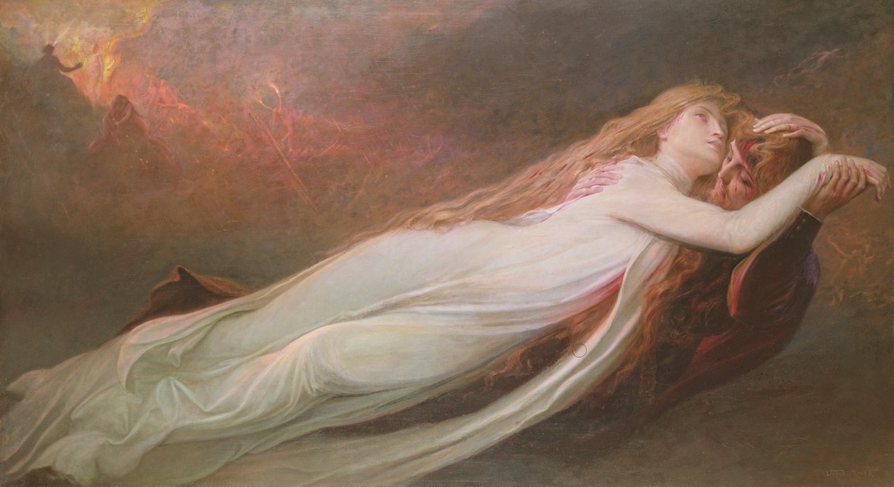 Francesca da Rimini og Paolo Malatesta, ca. 1890 av Lionel Noel Royer
