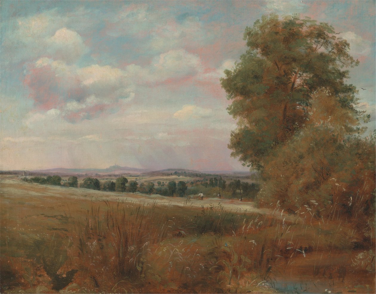 Landskap ved Hampstead, med Harrow i det fjerne av Lionel Constable