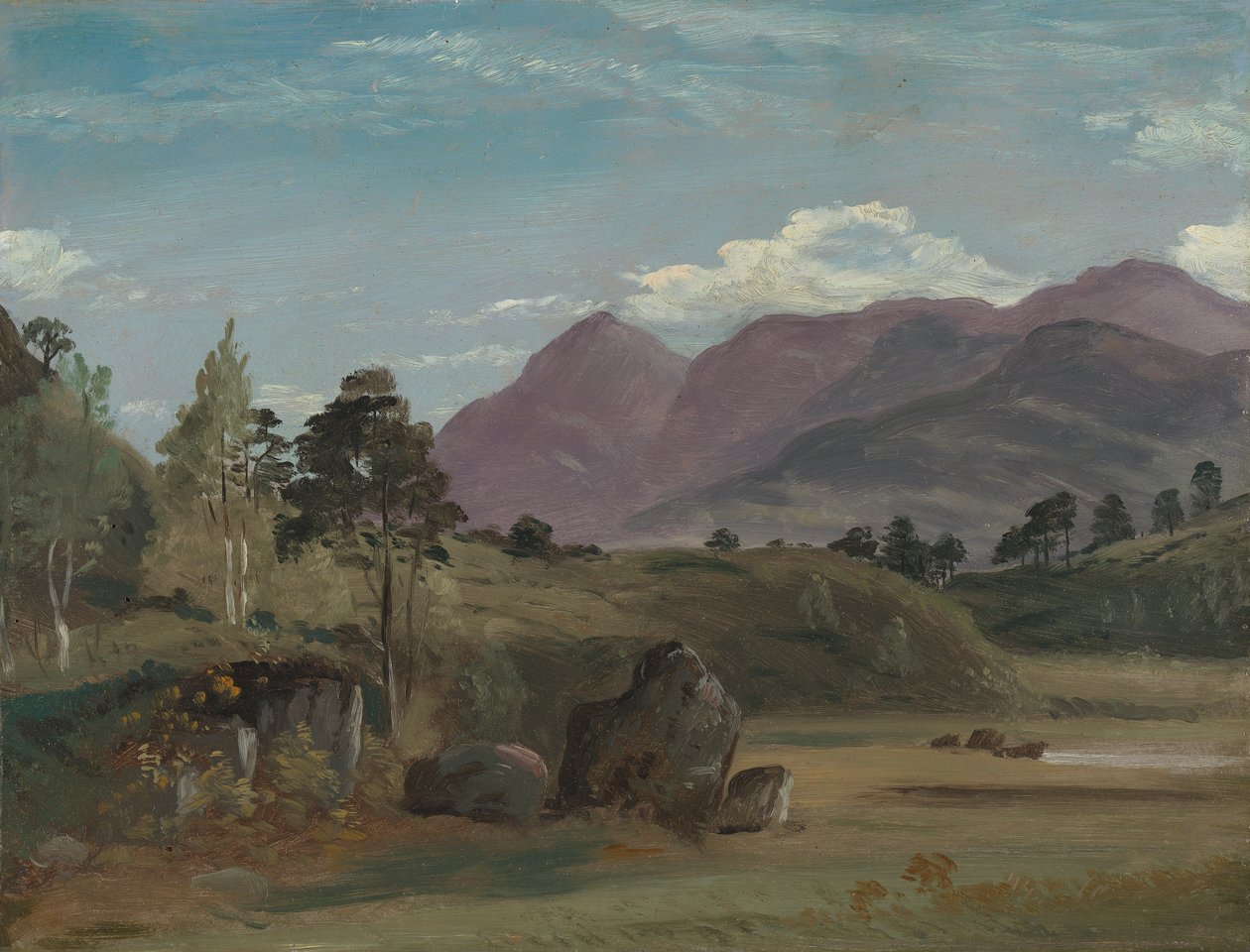 Fjelllandskap, muligens i Lake District av Lionel Constable