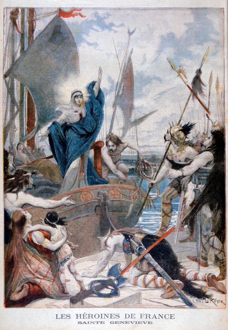St Genevieve, heltinne av Frankrike, 1896 av Lionel Noel Royer