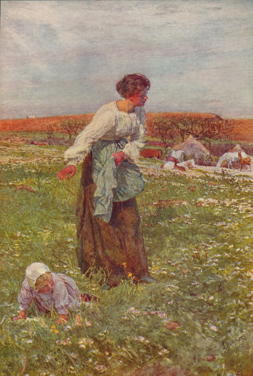 Moren og barnet, c1903, c1915 av Lionel Percy Smythe