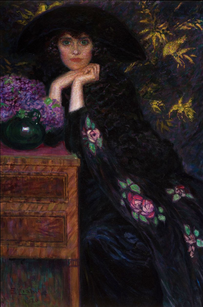 Figur av kvinneportrett av Violette, 1920. av Lionne