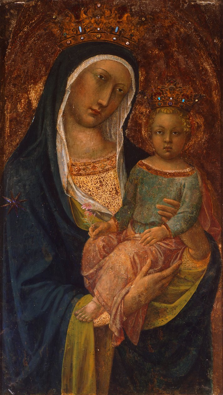 Madonna with Child av Lippo Vanni (aktiv fra 1344 til 1375), Parish Church of Radicondoli, Siena av Lippo Vanni