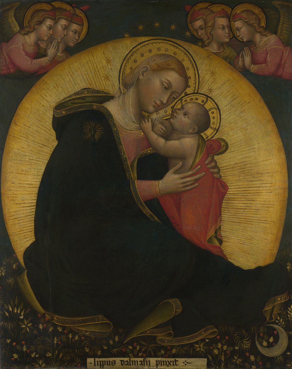 Ydmykhetens jomfru Madonna av ydmykheten, ca 1390 av Lippo di Dalmasio Scannabecchi