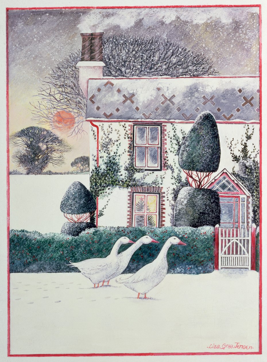 Christmas Cottage, 1985, av Lisa Graa Jensen
