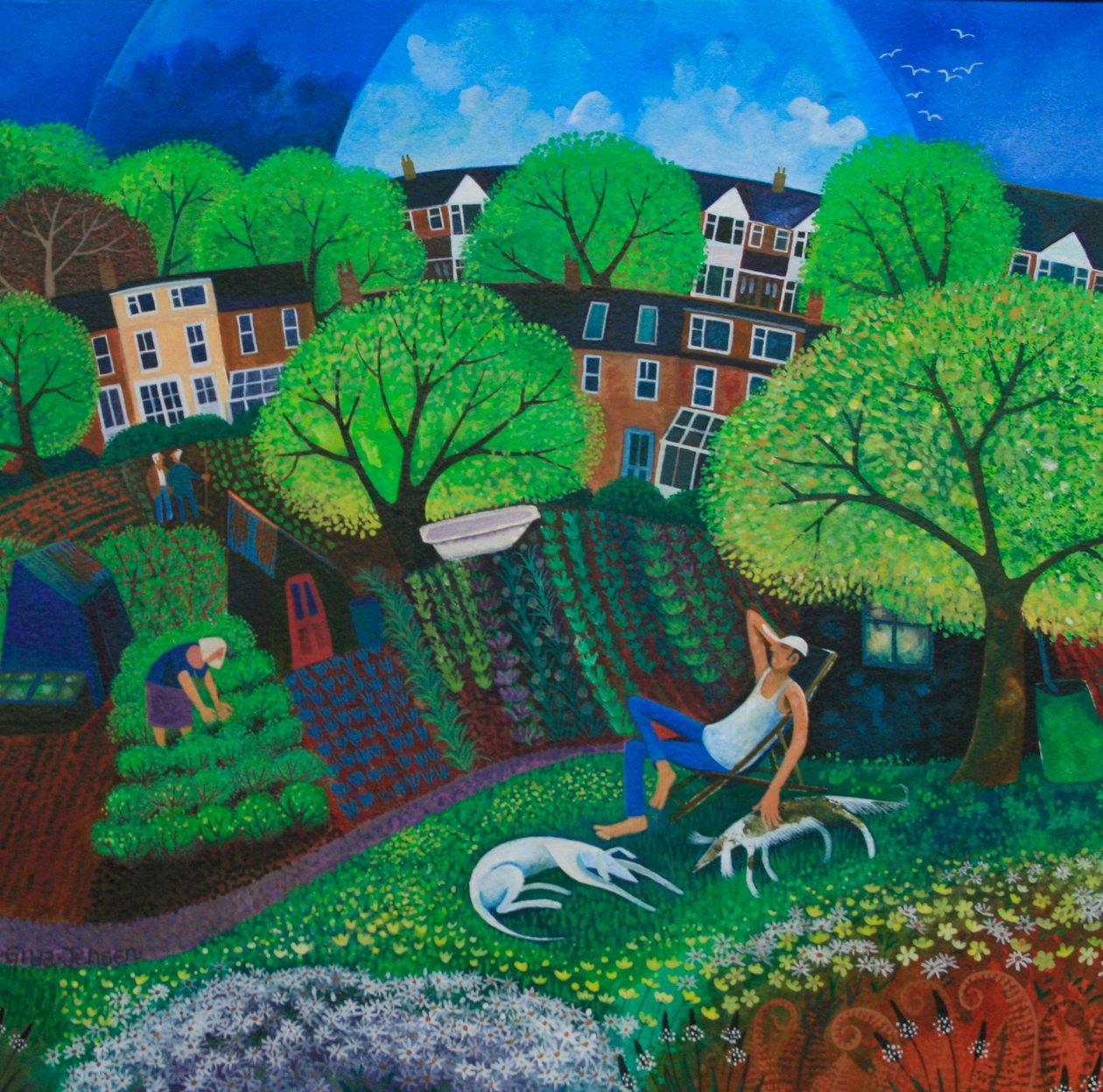 A Casual Approach 2012 (akrylblekk på papir) av Lisa Graa Jensen