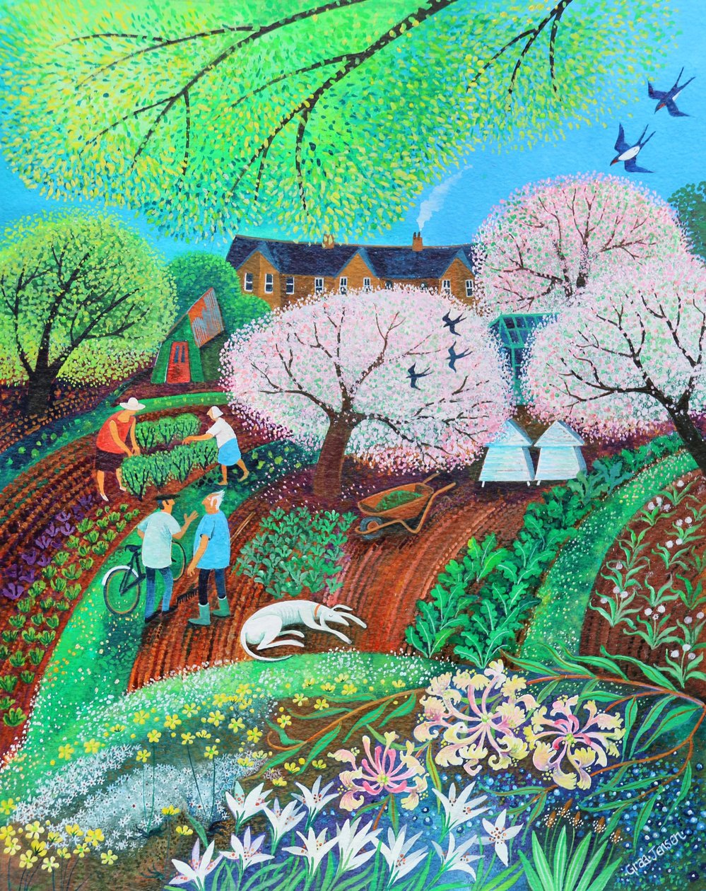 Dozey Dog, 2018 av Lisa Graa Jensen