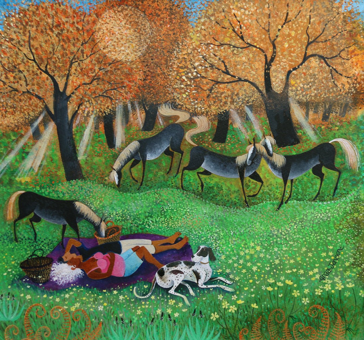 Sommerens siste stråler, 2019 av Lisa Graa Jensen
