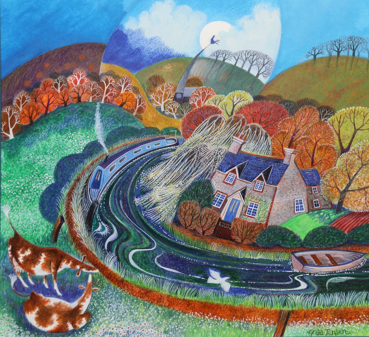 St. Catherines, elven Wey, 2019 av Lisa Graa Jensen