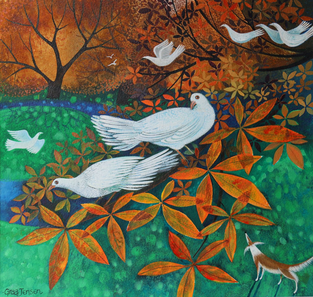 Hvite duer, 2016 av Lisa Graa Jensen
