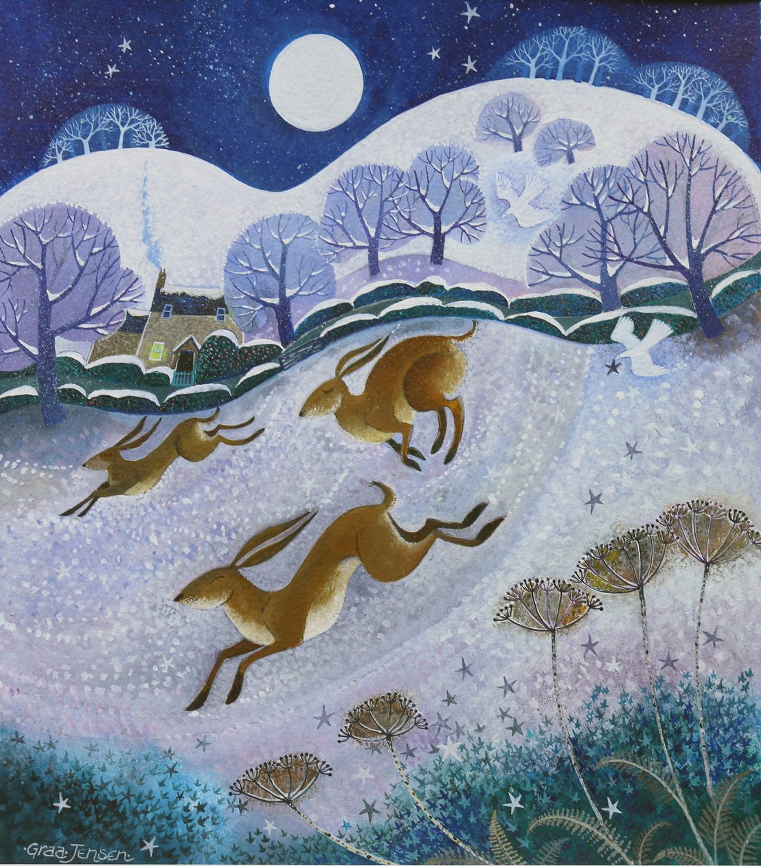 snøharer, 2019 av Lisa Graa Jensen