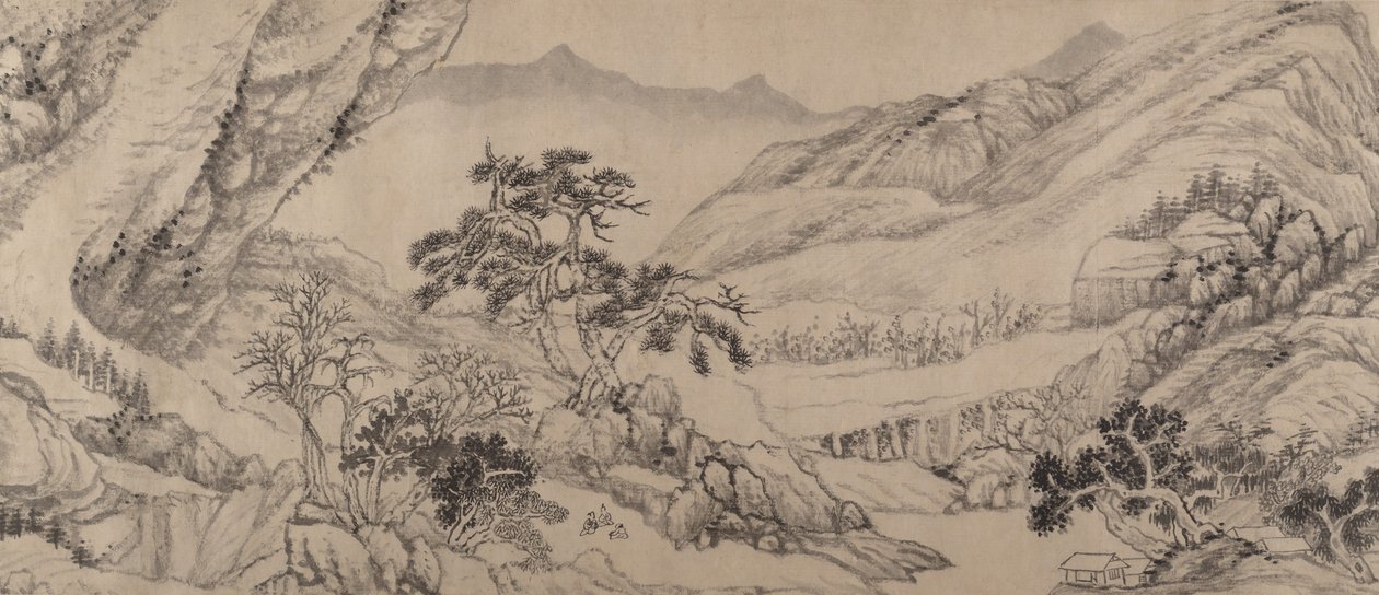 Reiser blant bekker og fjell, 1680. av Liu Yu
