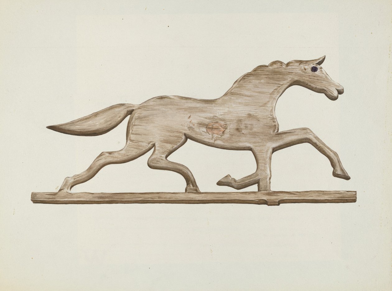 Hesteværfane, ca. 1938. av Lloyd Broome