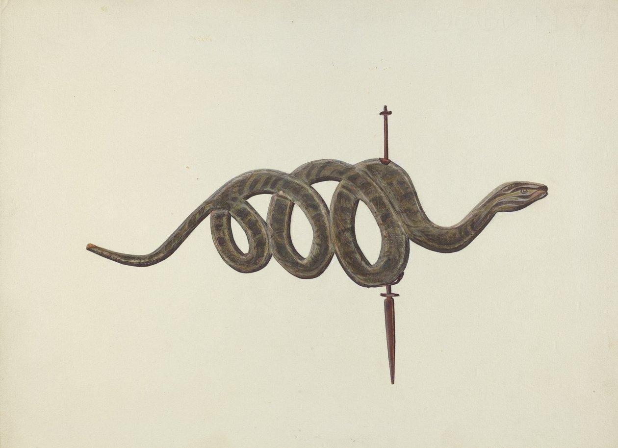 Serpent Weather Vane, ca. 1938. av Lloyd Broome