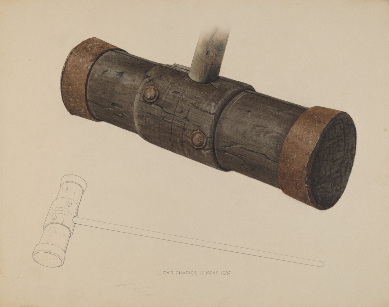 Caulking Hammer, 1937. av Lloyd Charles Lemcke