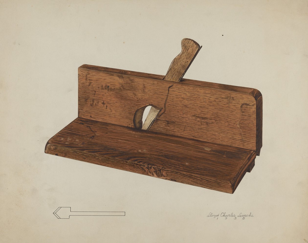 Rabbet Plane, 1938. av Lloyd Charles Lemcke