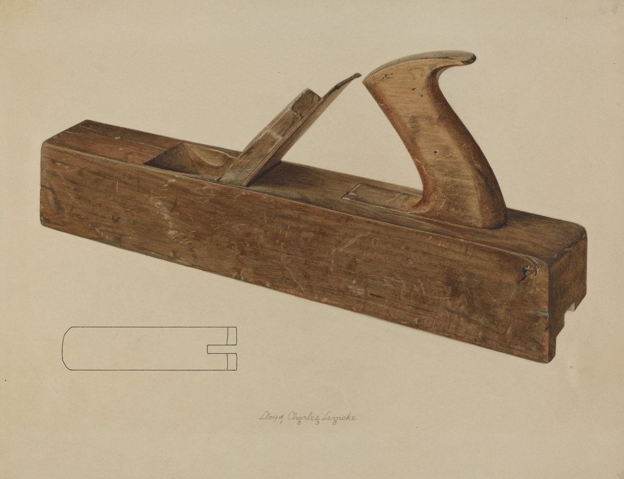 Rabbet Plane, 1938. av Lloyd Charles Lemcke