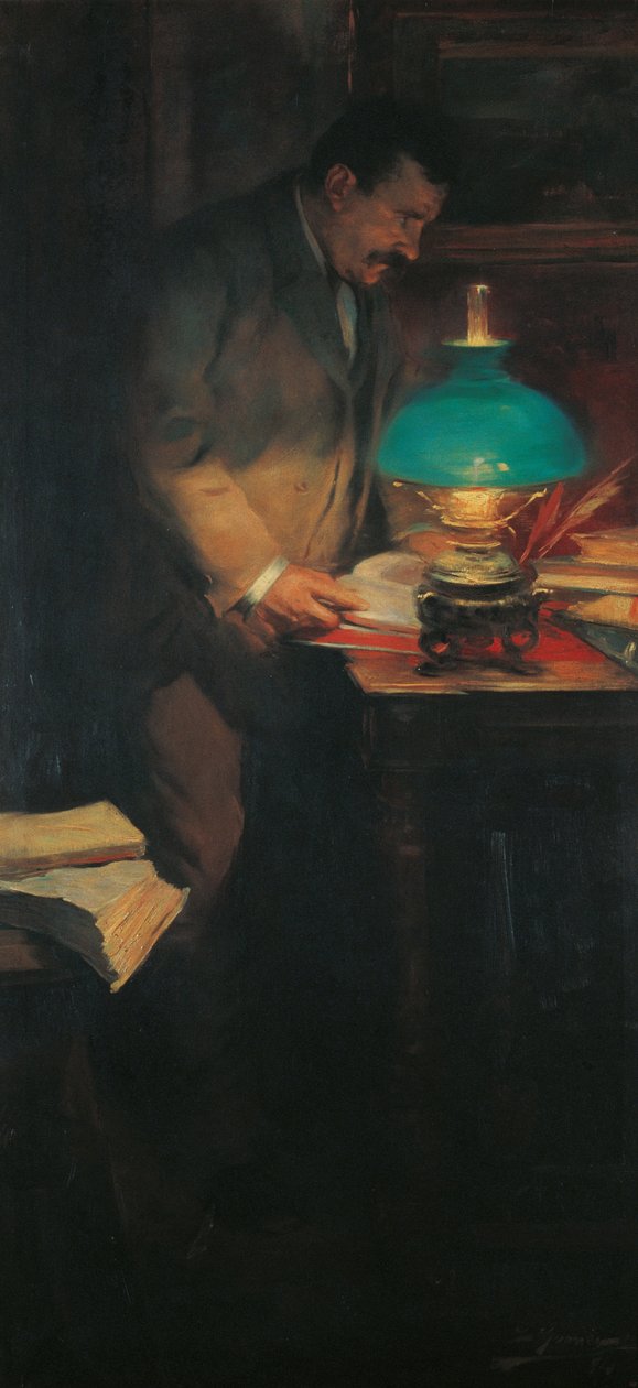 Portrett av kunstkritikeren og forfatteren Raimon Casellas av Lluís Graner