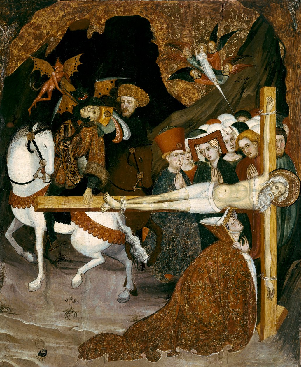 Korsfestelsen av St. Andreas apostelen. Maleri av Lluis Borrassa (1360-1425) av Lluís Borrassà