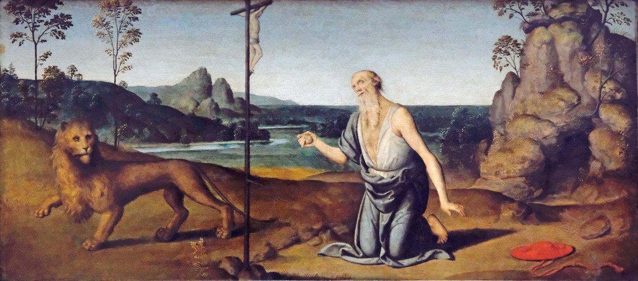 Saint Jerome i ørkenen av Lo Spagna