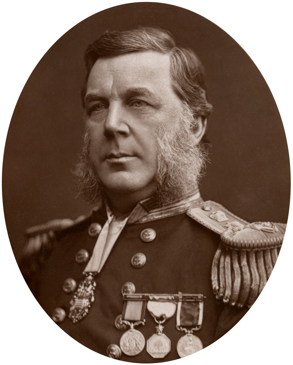 Kaptein Bedford Clapperton Trevelyan Pim, britisk sjøoffiser, 1883. av Lock and Whitfield