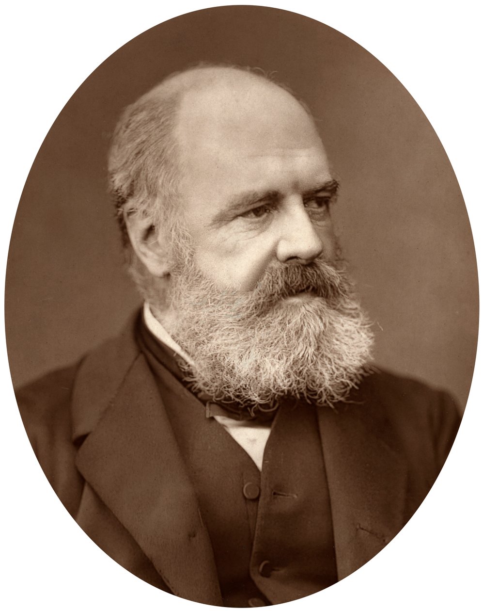 Edward Armitage, professor og foreleser i maleri ved Royal Academy, 1878. av Lock and Whitfield