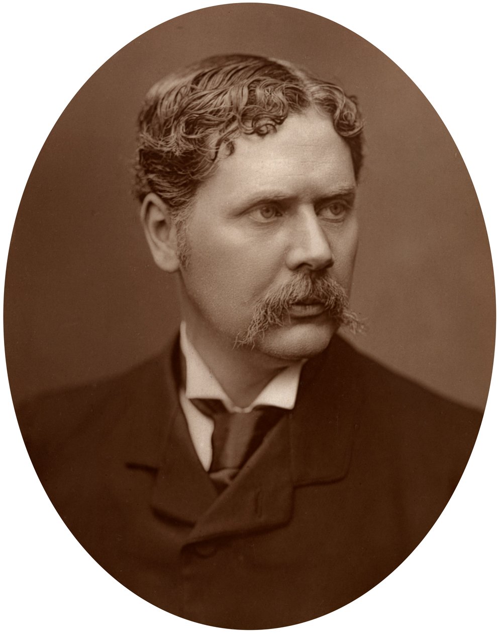 Marcus Stone, kunstner og medarbeider ved Royal Academy, 1882. av Lock and Whitfield