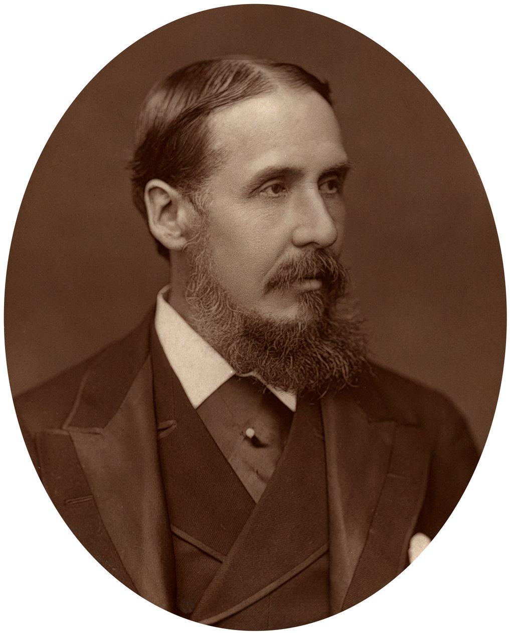 Sir Charles Rivers Wilson, ridder, embetsmann og finansmann, ca 1880. av Lock and Whitfield