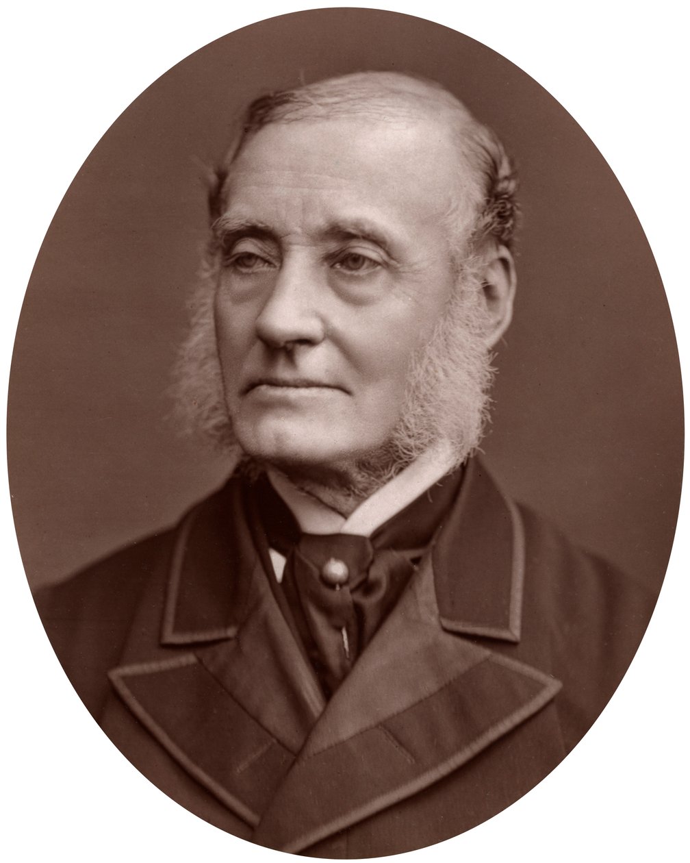 Sir Rutherford Alcock , britisk diplomat og president for Royal Geographical Society, 1877. av Lock and Whitfield